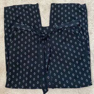 Old Navy Black Aztec Pull On Pants Size Large